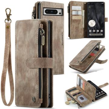 Google Pixel 8 Pro Caseme C30 Multifunktions Wallet Hülle - Braun