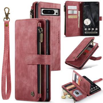 Google Pixel 8 Pro Caseme C30 Multifunktions Wallet Hülle - Rot