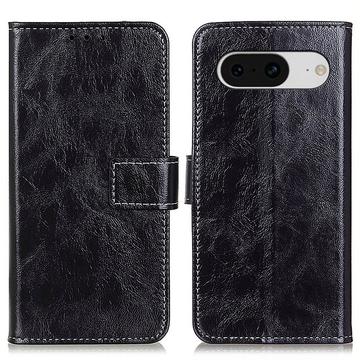 Google Pixel 8 Wallet Hülle mit Magnetverschluss - Schwarz
