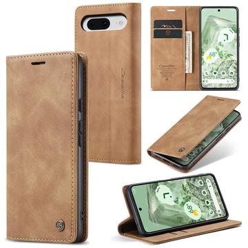 Google Pixel 8a Caseme 013 Serie Schutzhülle mit Geldbörse - Braun