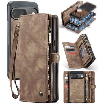 Google Pixel 9/9 Pro Caseme 008 2-in-1 Multifunktions Wallet Hülle - Braun