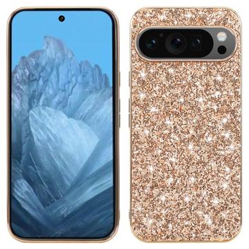 Google Pixel 9/9 Pro Glitter Serie Hybrid Hülle - Gold