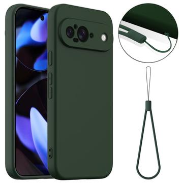 Google Pixel 9 Liquid Silikonhülle - MagSafe-kompatibel - Dunkel Grün
