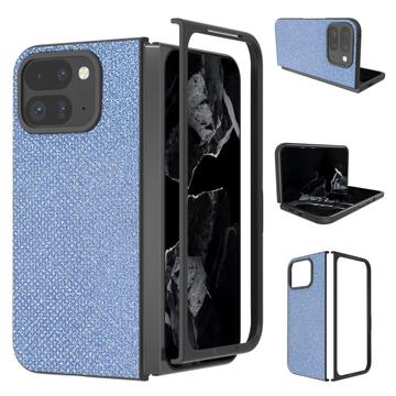 Google Pixel 9 Pro Fold Strass Textur Hybrid Hülle - blau