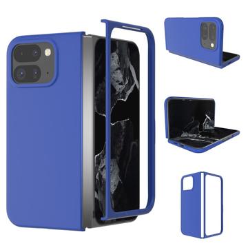 Google Pixel 9 Pro Fold Gummierte Kunststoff Hülle - Blau
