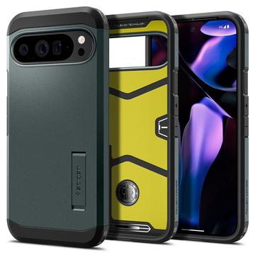 Google Pixel 9 Pro XL Spigen Tough Armor Hülle - Dunkel Grün