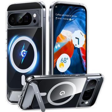 Google Pixel 9 Pro XL Torras Pstand Hülle - MagSafe-kompatibel - Durchsichtig