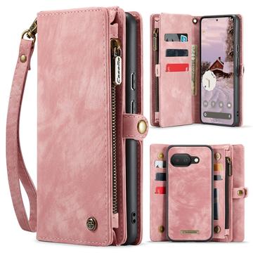 Google Pixel 9a Caseme 008 2-in-1 Multifunktions Wallet Hülle - Rosa