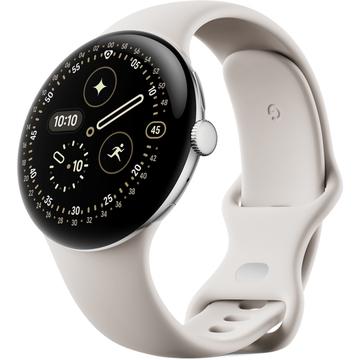 Google Pixel Watch 4 45mm GA09308-EU - Silber / Porzellan