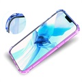 Gradient Stoßfeste iPhone 14 Pro Max TPU Hülle - Blau / Rosa