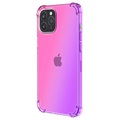 Gradient Stoßfeste iPhone 14 Pro TPU Hülle - Rosa / Purpur