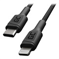 Green Cell Power Stream Geflochtenes USB-C / Lightning Kabel - 1m - Schwarz