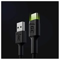 Green Cell Ray Schnell USB-C Kabel mit LED Licht - 1.2m