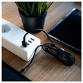 Green Cell Ray Schnell USB-C Kabel mit LED Licht - 1.2m