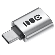 Green Cell USB-C zu USB-A OTG Adapter - 480Mbps, 2.4A, 12W - Silber