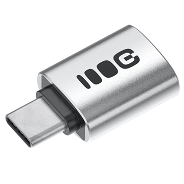 Green Cell USB-C zu USB-A OTG Adapter - 480Mbps, 2.4A, 12W - Silber