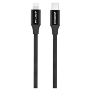 GreyLime 18W Geflochtenes USB-C / Lightning Kabel - MFi-Zertifiziert - 1m