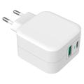 GreyLime 38W PD & QC Wandladegerät - USB-C, USB-A - Weiß