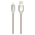 GreyLime Geflochtenes USB-A / Lightning Kabel - MFi Zertifiziert - 2m - Beige