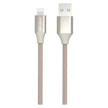 GreyLime Geflochtenes USB-A / Lightning Kabel - MFi Zertifiziert - 2m - Beige