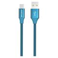 GreyLime Geflochtenes USB-A / USB-C-Kabel - 2m - Blau