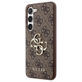 Guess 4G Big Metal Logo Samsung Galaxy S23 5G Hybrid Hülle - Braun