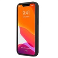 Guess 4G Big Metal Logo iPhone 13 Hybrid Case - Schwarz