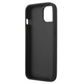 Guess 4G Big Metal Logo iPhone 13 Hybrid Case - Schwarz