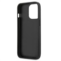 Guess 4G Big Metal Logo iPhone 13 Pro Max Hybrid Case - Schwarz