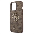 Guess 4G Big Metal Logo iPhone 13 Pro Max Hybrid Case - Braun