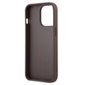 Guess 4G Big Metal Logo iPhone 13 Pro Max Hybrid Case - Braun