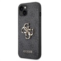Guess 4G Big Metal Logo iPhone 13 Mini Hybrid Case - Schwarz