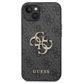 Guess 4G Big Metal Logo iPhone 14 Max Hybrid Hülle - Grau