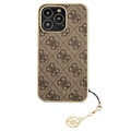 Guess 4G Charms Collection iPhone 13 Pro Max Hybrid Case - Braun