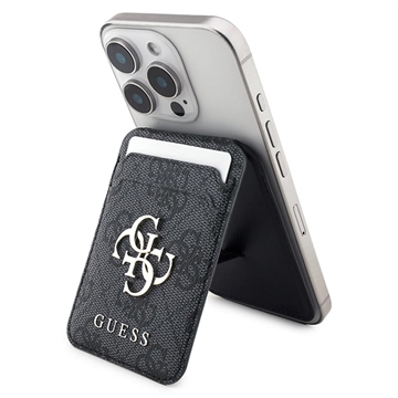 Guess 4G Metall-Logo-Kartenhalter mit Ständer - MagSafe-kompatibel