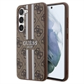 Guess 4G Printed Stripe Samsung Galaxy S23+ 5G 5G Hybrid Hülle - Braun