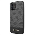 Guess 4G Stripe iPhone 11 Hybrid Hülle - Grau