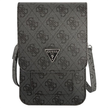 Guess 4G Triangle Logo Smartphone Schultertasche - Schwarz