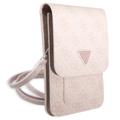 Guess 4G Triangle Logo Smartphone Schultertasche - Rosa