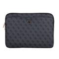 Guess 4G Reißverschlusstasche Dreieck Logo Laptop-Hülle - 14" - Schwarz