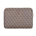 Guess 4G Reißverschlusstasche Dreieck Logo Laptop-Hülle - 14" - Braun