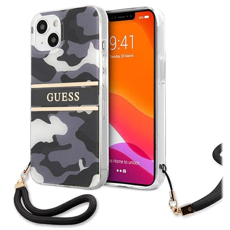 Guess Camo Strap Collection Iphone 13 Cover