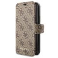 Guess Charms Collection 4G iPhone 11 Bookcase - Braun