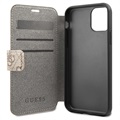 Guess Charms Collection 4G iPhone 11 Bookcase - Braun