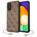 Guess Charms Collection 4G Samsung Galaxy A52 5G, Galaxy A52s Hülle - Braun