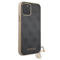 Guess Charms Collection 4G iPhone 12/12 Pro Hülle - Grau