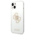 Guess Glitter 4G Big Logo iPhone 13 Pro Hybrid Case - Gold