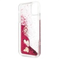 Guess Glitter Collection iPhone 11 Pro Max Hülle - Himbeere