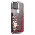 Guess Glitter Collection iPhone 11 Pro Hülle - Himbeere