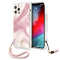 Guess Marble Collection iPhone 12 Pro Max Hülle mit Handschlaufe